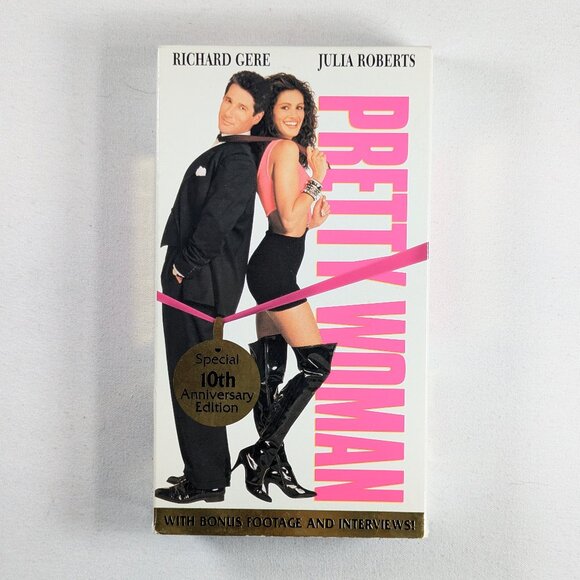 3/$15 1990 PRETTY WOMAN VHS tape, 10th anniversary directors cut Richard Gere - Picture 1 of 9